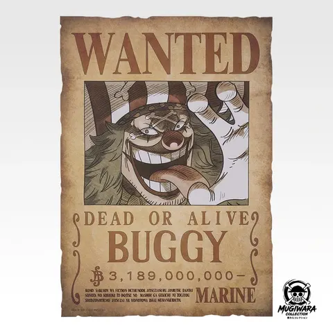 Póster Wanted Buggy - Ichiban Kuji One Piece GIANT BASH!! Vol.2