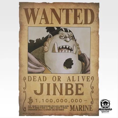 Póster Wanted Jinbe - Ichiban Kuji One Piece GIANT BASH!! Vol.1
