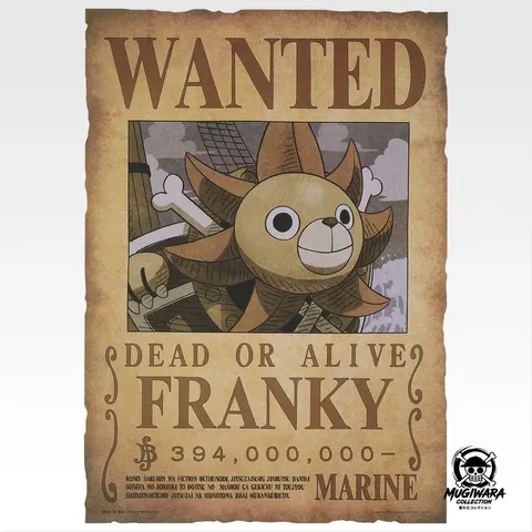 Póster Wanted Franky - Ichiban Kuji One Piece GIANT BASH!! Vol.1