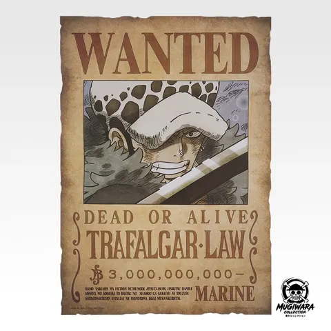 Póster Wanted Trafalgar Law - Ichiban Kuji One Piece GIANT BASH!! Vol.2