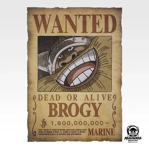 Póster Wanted Brogy - Ichiban Kuji One Piece GIANT BASH!! Vol.2