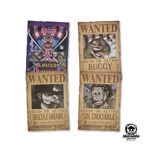 Set 4 Pósters Cross Guild - Ichiban Kuji One Piece GIANT BASH!!