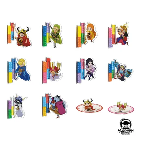 Set 12 Piezas – Ichiban Kuji One Piece Giant Bash Vol.1 Premio H Acrylic Goods