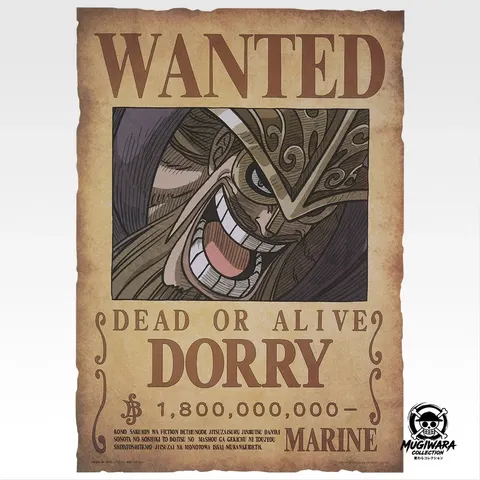 Póster Wanted Dorry - Ichiban Kuji One Piece GIANT BASH!! Vol.1