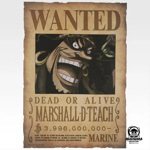 Póster Wanted Barbanegra - Ichiban Kuji One Piece GIANT BASH!! Vol.1