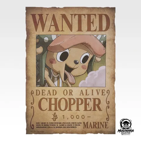 Póster Wanted Tony Tony Chopper - Ichiban Kuji One Piece GIANT BASH!! Vol.2
